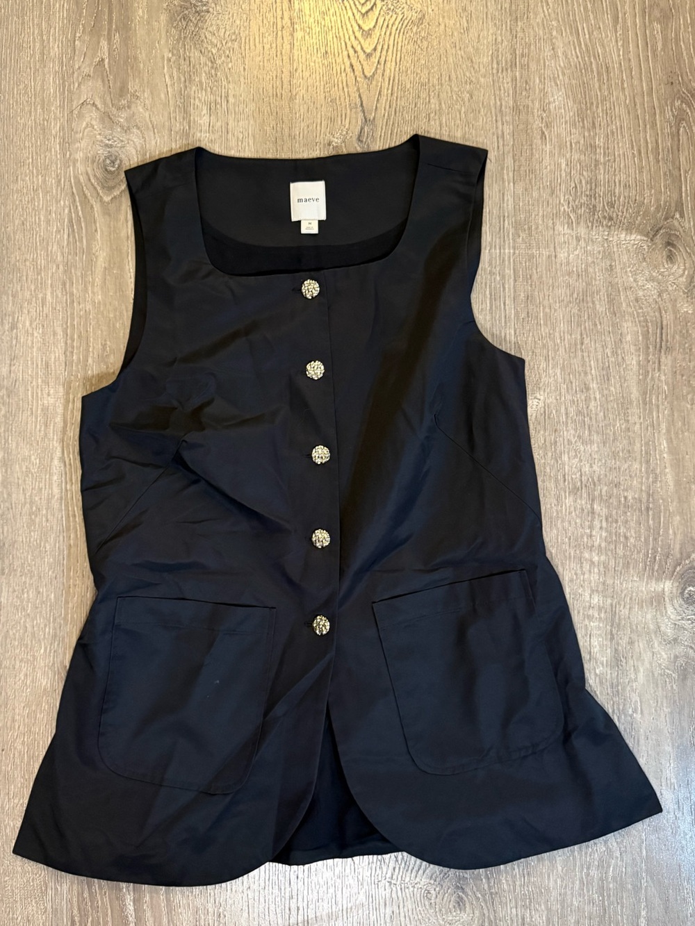 Anthropologie x Maeve Button-Front Vest/top - Picture 3 of 10